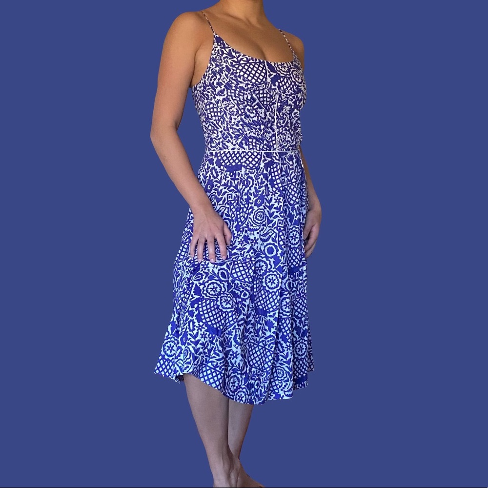 Tory Burch blue Malta dress